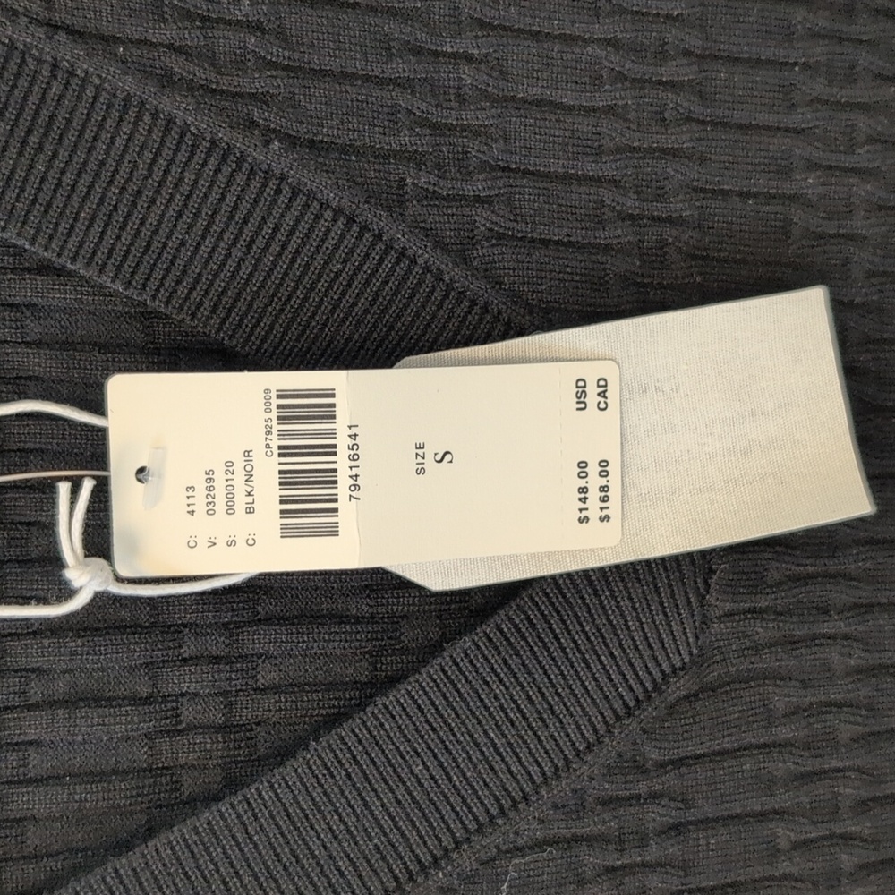 Anthropologie Black Fitted Blouse. NWT - Picture 4 of 14